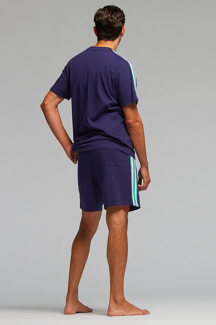 PJ DIONISIO ΑΝΔΡΙΚΗ ΒΑΜΒΑΚΕΡΗ ΠΥΤΖΑΜΑ ΜΕ ΚΟΝΤΟ ΜΑΝΙΚΙ ΚΛΕΙΣΤΟ ΛΑΙΜΟ ΚΑΙ ΣΟΡΤΣ ΜΕ ΣΧΕΔΙΟ ΡΙΓΕΣ ΣΤΟ ΠΛ