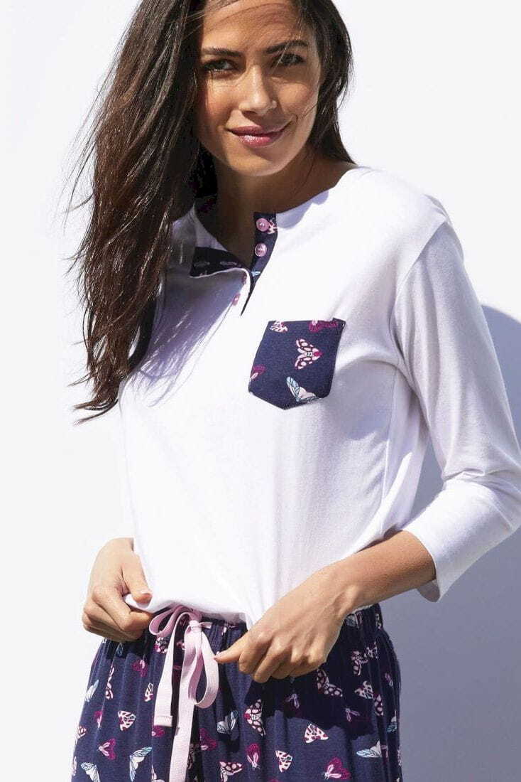 PJ ORTENSIA ΓΥΝΑΙΚΕΙΑ ΒΙΣΚΟΖΗ-ΒΑΜΒΑΚΕΡΗ ΜΑΚΡΙΑ ΠΙΤΖΑΜΑ ΜΕ ΤΥΠΩΜΑ ΠΕΤΑΛΟΥΔΕΣ ΠΑΤΙΛΕΤΑ ME ΤΣΕΠΗ ΤΡΟΥΑΚΑΡ ΜΑΝΙΚΙ ΚΑΙ ΠΑΝΤΕΛΟΝΙ VISCOSE ΑΝΟΙΧΤΟ ΜΠΑΤΖΑΚΙ