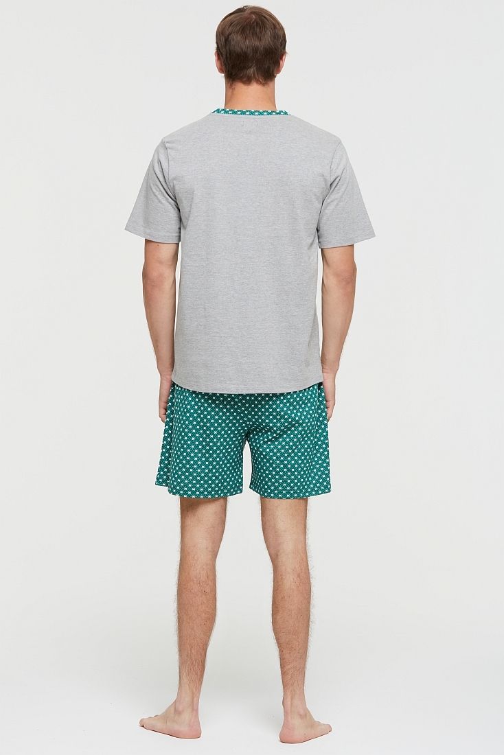 ΑΝΤΡΙΚΗ ΚΟΝΤΗ ΠΙΤΖΑΜΑ ΜΕ ΣΧΕΔΙΟ ΚΑΡΟ ΚΑΙ ΤΣΕΠΗ ΣΤΗΝ ΜΠΛΟΥΖΑ - AUGUSTO