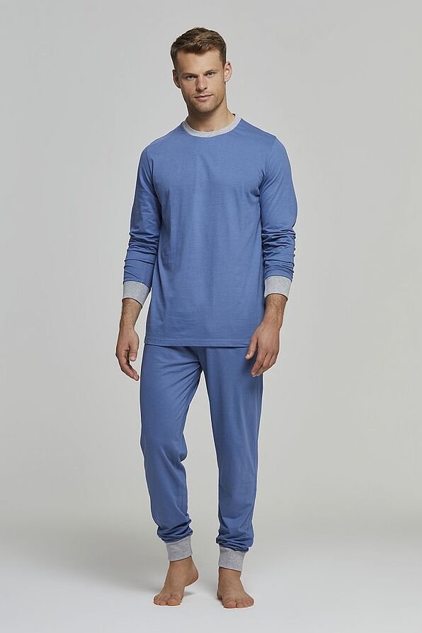 ΑΝΤΡΙΚΗ ΜΑΚΡΙΑ ΒΑΜΒΑΚΕΡΗ ΠΙΤΖΑΜΑ ΜΟΝΟΧΡΩΜΗ ΜΕ ΑΝΤΙΘΕΣΗ ΣΤΙΣ ΜΑΝΣΕΤΕΣ-HARRY SUM