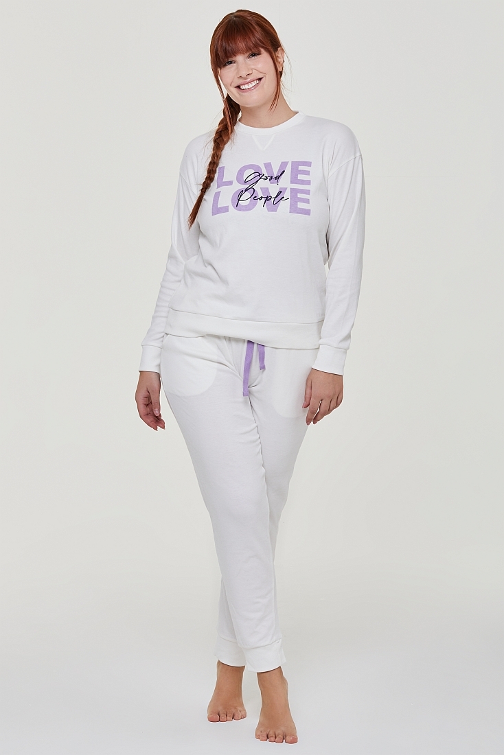 ΓΥΝΑΙΚΕΙΑ ΜΑΚΡΙΑ ΒΑΜΒΑΚΕΡΗ ΠΙΤΖΑΜΑ ΜΕ ΕΣΩΤΕΡΙΚΗ ΦΑΝΕΛΑ ΚΑΙ ΠΑΝΤΕΛΟΝΙ ΜΕ ΠΛΑΙΝΕΣ ΤΣΕΠΕΣ ΚΑΙ ΜΠΑΤΖΑΚΙ ΜΕ ΛΑΣΤΙΧΟ - PJ RANUNCOLO