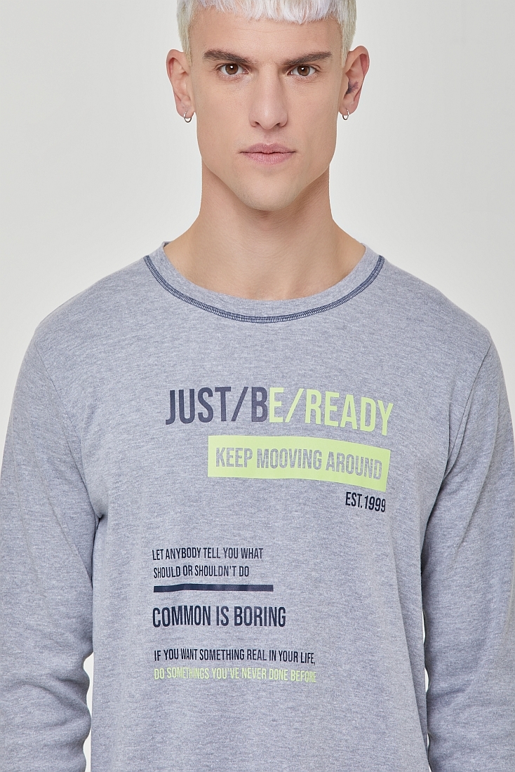 ΑΝΔΡΙΚΗ ΜΑΚΡΙΑ ΒΑΜΒΑΚΕΡΗ ΠΙΤΖΑΜΑ ΜΕ ΤΥΠΩΜΑ ΚΑΙ ΠΑΝΤΕΛΟΝΙ ΜΟΝΟΧΡΩΜΟ ΜΕ ΑΝΟΙΧΤΟ ΜΠΑΤΖΑΚΙ ΚΑΙ ΠΙΣΩ ΤΣΕΠΗ - PJ PISTACCHIO