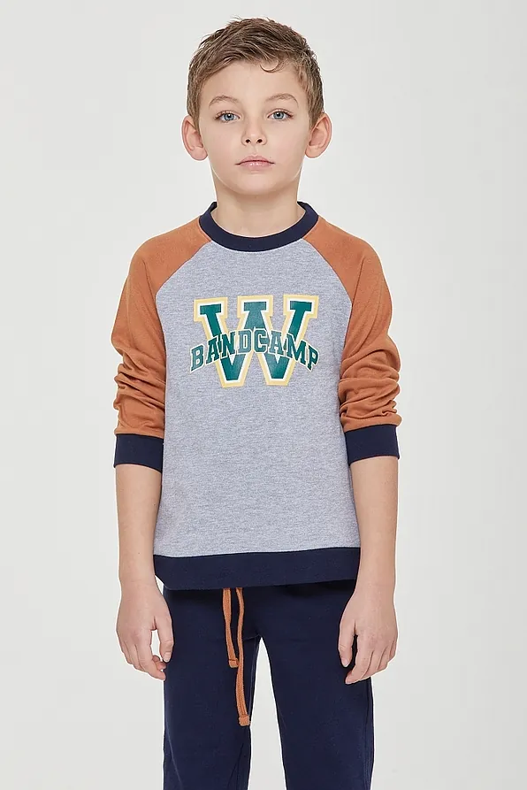 ΑΓΟΡΙΣΤΙΚΗ ΜΑΚΡΙΑ ΒΑΜΒΑΚΕΡΗ ΠΙΤΖΑΜΑ ΜΕ ΣΤΑΜΠΑ ΚΑΙ ΠΑΝΤΕΛΟΝΙ ΜΕ ΛΑΣΤΙΧΟ ΜΕΣΗΣ ΚΟΡΔΟΝΙ ΚΑΙ ΠΙΣΩ ΤΣΕΠΗ - PJ ELVIS