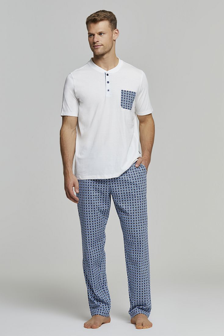 ΑΝΔΡΙΚΗ ΜΑΚΡΙΑ ΒΑΜΒΑΚΕΡΗ ΠΙΤΖΑΜΑ ΜΕ ΠΑΤΙΛΕΤΑ ΤΣΕΠΑΚΙ ΣΤΟ ΣΤΗΘΟΣ ΠΛΑΪΝΕΣ ΤΣΕΠΕΣ ΚΑΙ ΕΜΠΡΙΜΕ ΣΧΕΔΙΟ - PJ GIULIANO