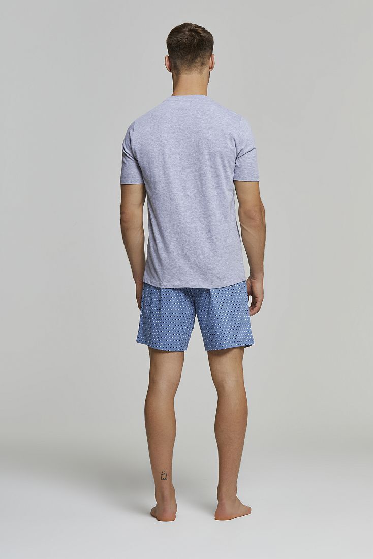 ΑΝΔΡΙΚΗ ΚΟΝΤΗ ΒΑΜΒΑΚΕΡΗ ΠΙΤΖΑΜΑ ΜΕ ΠΙΣΩ ΤΣΕΠΗ ΕΜΠΡΙΜΕ ΣΟΡΤΣ ΚΑΙ ΝΑΥΤΙΚΗ ΣΤΑΜΠΑ - PJ RICCARDO