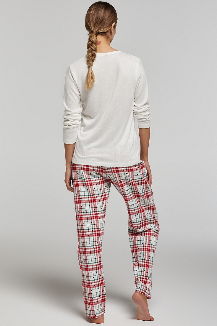 ΓΥΝΑΙΚΕΙΑ ΠΙΤΖΑΜΑ ΒΙΣΚΟΖΗΣ ΜΕ GLITTER ΛΕΠΤΟΜΕΡΕΙΕΣ & ΚΑΡΟ ΦΑΝΕΛΑ ΠΑΝΤΕΛΟΝΙ ΜΕ ΠΙΣΩ ΤΣΕΠΗ-PJ ADA