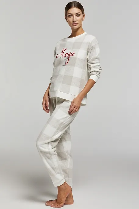 ΓΥΝΑΙΚΕΙΑ ΜΑΛΑΚΗ FLEECE ΠΙΤΖΑΜΑ ΚΑΡΟ ΜΕ ΚΕΝΤΗΜΑ & ΠΑΝΤΕΛΟΝΙ ΜΕ ΠΙΣΩ ΤΣΕΠΗ & ΜΠΑΤΖΑΚΙ ΜΕ ΛΑΣΤΙΧΟ-PJ ARIA