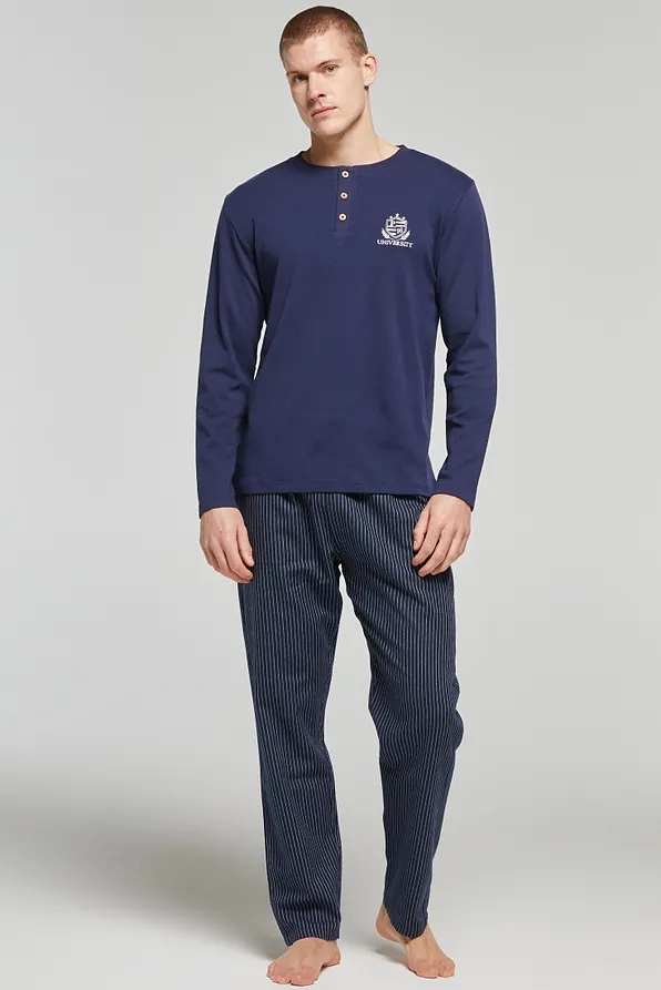 ΑΝΔΡΙΚΗ ΒΑΜΒΑΚΕΡΗ ΙΝΤΕΡΛΟΚ ΠΙΤΖΑΜΑ ΜΕ ΠΑΤΙΛΕΤΑ & ΚΑΡΟ Ή ΡΙΓΕ ΦΑΝΕΛΑ ΠΑΝΤΕΛΟΝΙ-PJ CRISTIAN