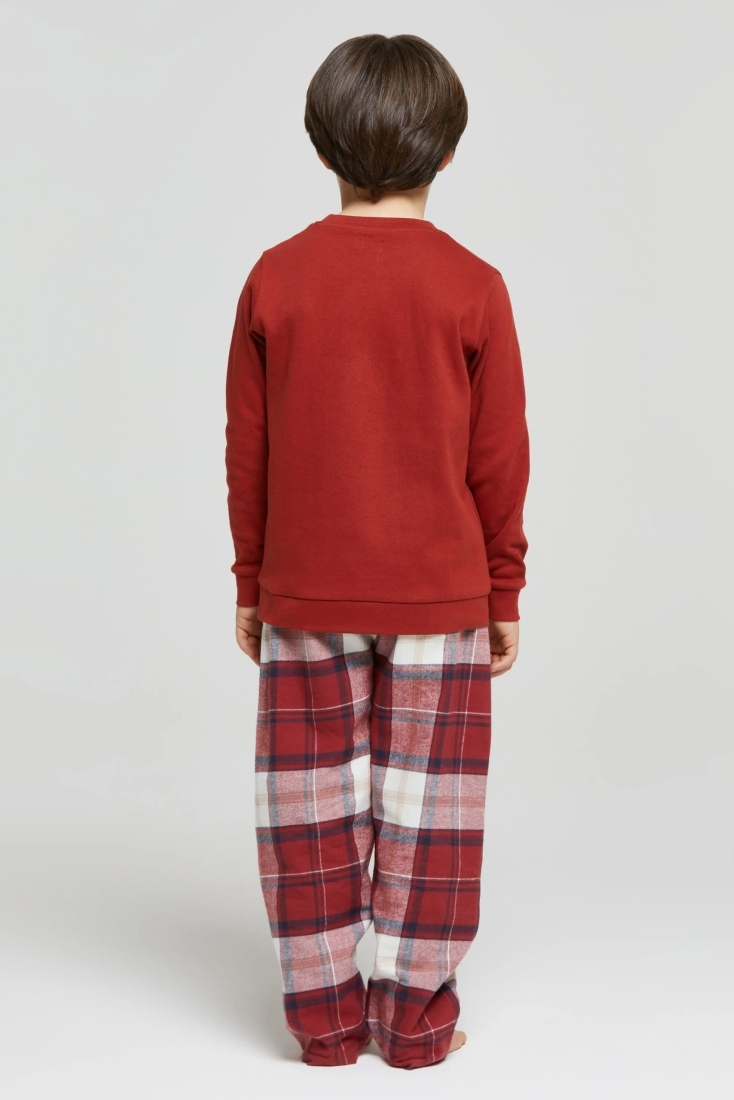 ΑΓΟΡΙΣΤΙΚΗ ΒΑΜΒΑΚΕΡΗ ΙΝΤΕΡΛΟΚ ΠΙΤΖΑΜΑ X-MAS ΤΥΠΩΜΑ ΜΕ ΚΑΡΟ ΦΑΝΕΛΑ ΠΑΝΤΕΛΟΝΙ & ΠΙΣΩ ΤΣΕΠΗ-PJ BOB