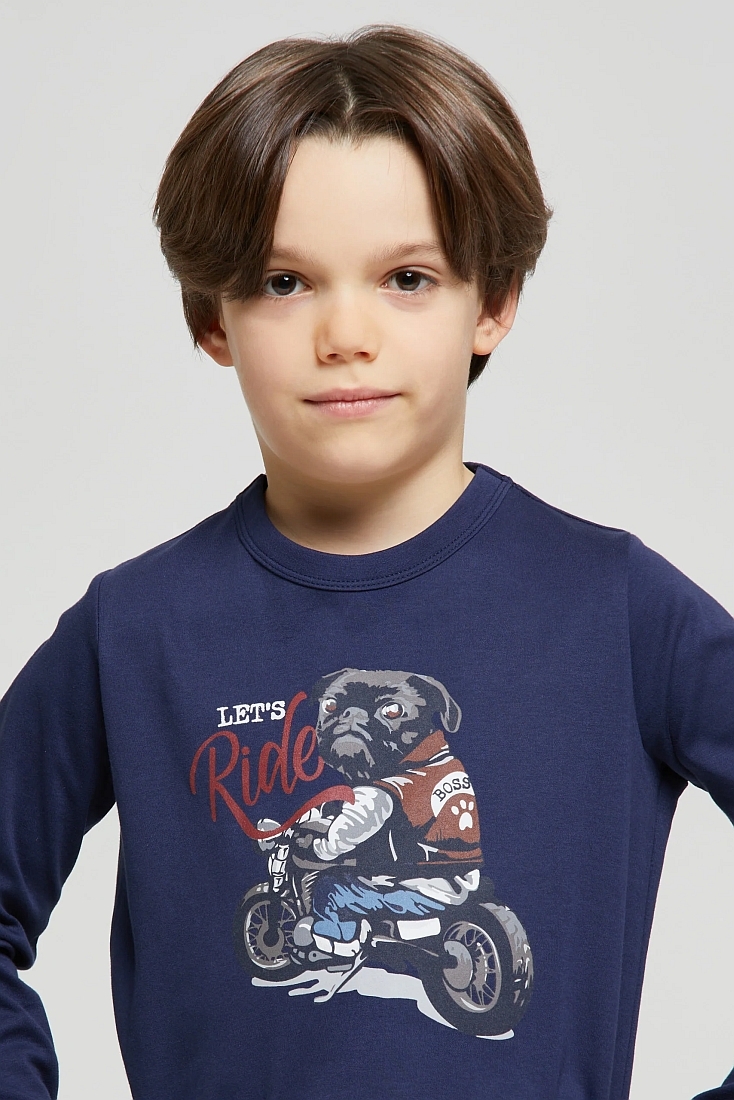 ΑΓΟΡΙΣΤΙΚΗ ΒΑΜΒΑΚΕΡΗ ΙΝΤΕΡΛΟΚ ΠΙΤΖΑΜΑ ΜΕ ΚΕΝΤΡΙΚΟ ΤΥΠΩΜΑ & ΜΟΝΟΧΡΩΜΟ ΠΑΝΤΕΛΟΝΙ ΜΕ ΠΙΣΩ ΤΣΕΠΗ-PJ GIACOMO