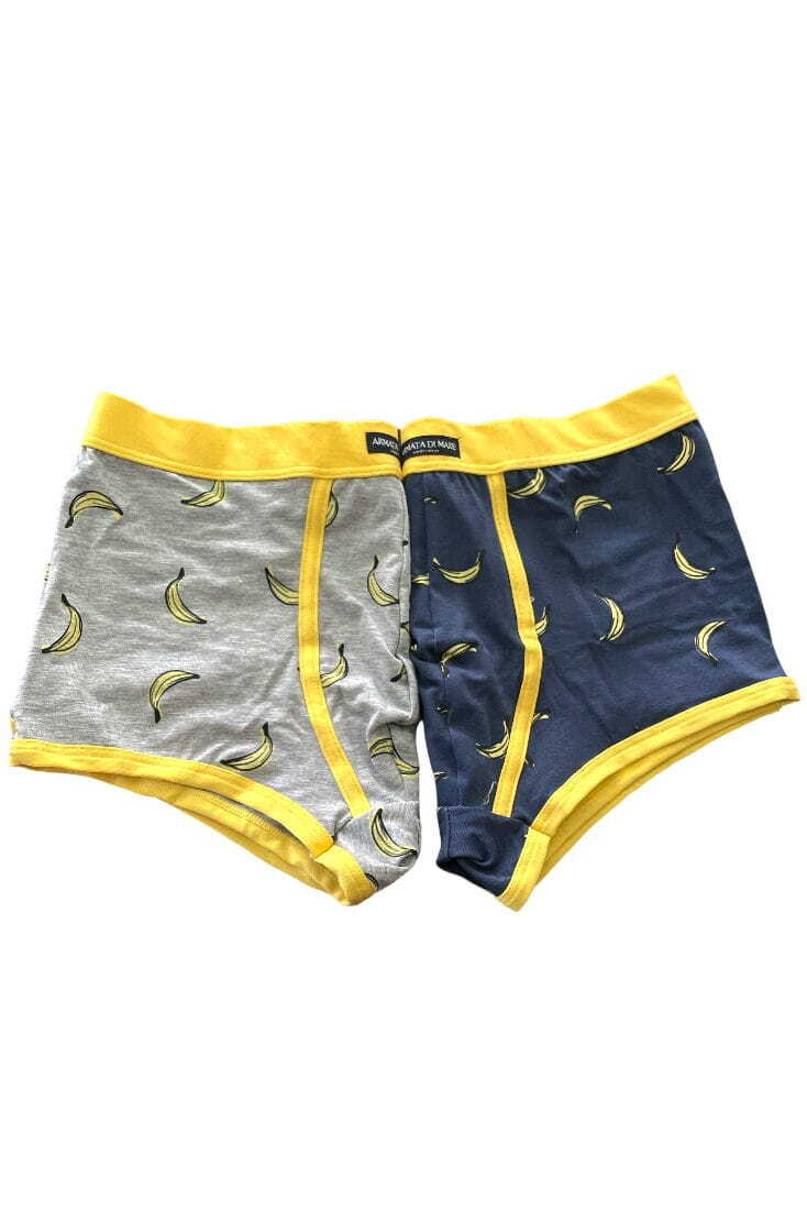 ΑΝΔΡΙΚΟ ΒΑΜΒΑΚΕΡΟ BOXER ΜΕ ΕΣΩΤΕΡΙΚΟ ΛΑΣΤΙΧΟ ΚΑΙ ΣΧΕΔΙΟ ΜΠΑΝΑΝΕΣ