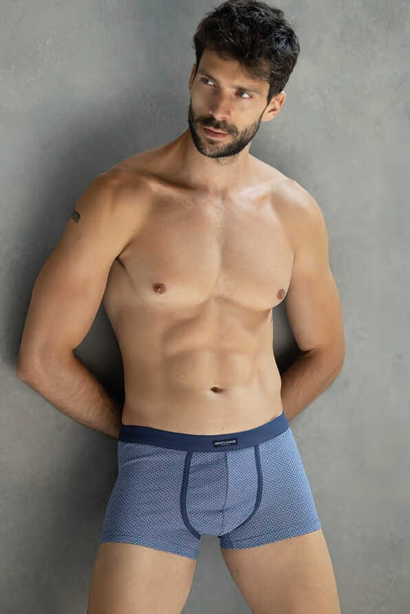 ΑΝΔΡΙΚΟ ΒΑΜΒΑΚΕΡΟ BOXER ΜΕ ΕΣΩΤΕΡΙΚΟ ΛΑΣΤΙΧΟ ΚΑΙ ΠΟΥΑ ΣΧΕΔΙΟ