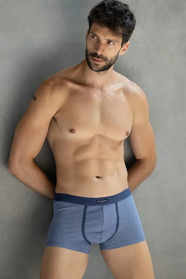 ΑΝΔΡΙΚΟ ΒΑΜΒΑΚΕΡΟ BOXER ΜΕ ΕΣΩΤΕΡΙΚΟ ΛΑΣΤΙΧΟ ΚΑΙ ΠΟΥΑ ΣΧΕΔΙΟ