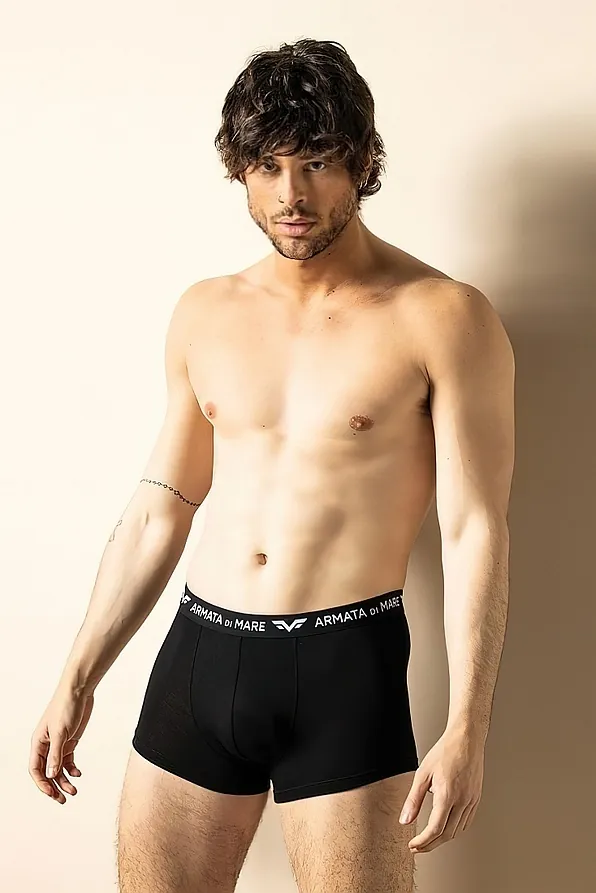 ΑΝΔΡΙΚΟ ΜΠΑΜΠΟΥ BOXER ΜΟΝΟΧΡΩΜΟ ΜΕ ΕΞΩΤΕΡΙΚΟ ΛΑΣΤΙΧΟ