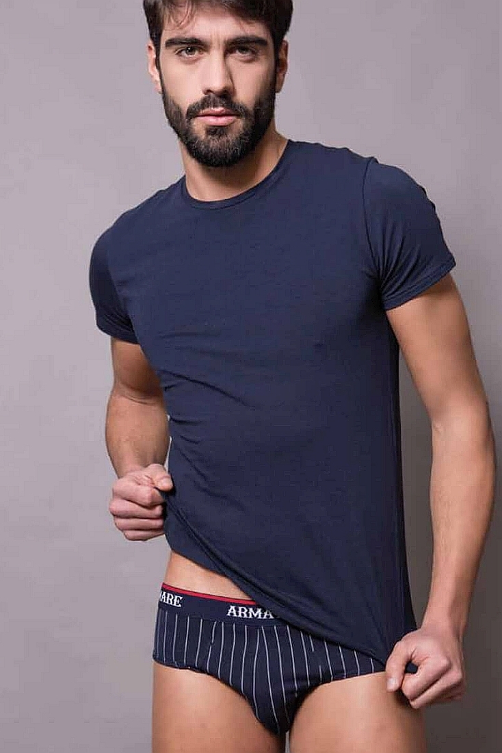 ADM GESSATO - ΑΝΔΡΙΚΟ ΒΑΜΒΑΚΕΡΟ. ΣΛΙΠ ΜΕ ΕΞΩΤΕΡΙΚΟ ΛΑΣΤΙΧΟ ΚΑΙ ΣΧΕΔΙΟ