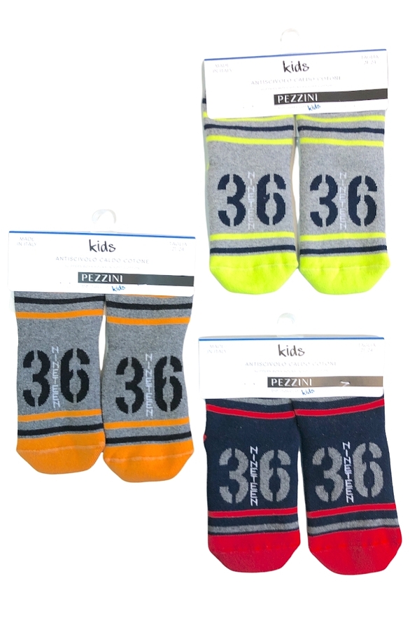 BOY COTTON FASHION SOCKS WITH ABS AND STRIPES #36 PATTERN
