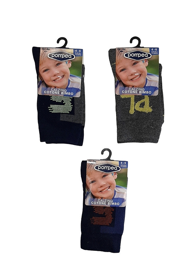 POMPEA BCZ-GOING 18B - BOY SOCKS IN WARM COTTON