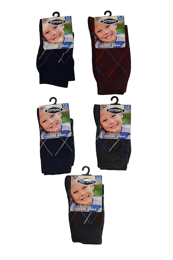 POMPEA BCZ-KOMBAT - CALZINO BIMBO CALDO COTONE FANTASIA