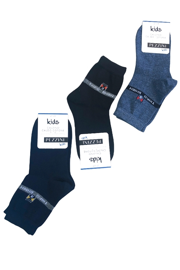 BOY COTTON FASHION SOCKS WITH FLAG MOTIF