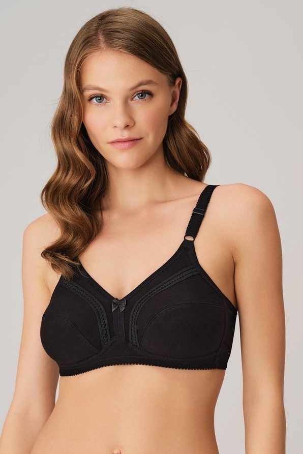 WOMAN COTTON BRA WIRELESS UNPADDED MINIMIZER