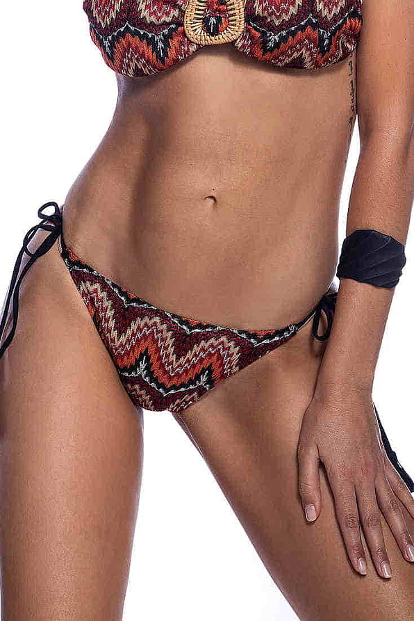 INDIAN NIGHTS WOMAN BIKINI BOTTOMS BRAZIL TIE-SIDE PRINTED