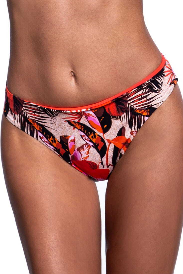 TROPICAL CHAOS ΓΥΝΑΙΚΕΙΟ ΜΑΓΙΟ BIKINI SLIP ΜΕ TROPICAL ΤΥΠΩΜΑ ΚΑΝΟΝΙΚΗΣ ΚΑΛΥΨΗΣ