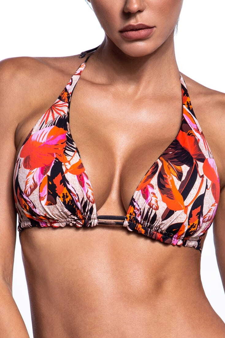 TROPICAL CHAOS ΓΥΝΑΙΚΕΙΟ ΜΑΓΙΟ BIKINI TOP ΤΡΙΓΩΝΟ DOUBLE FACE ΜΕ TROPICAL Ή ANIMAL ΤΥΠΩΜΑ ΚΙ ΕΛΑΦΡΙΑ ΕΝΙΣΧΥΣΗ