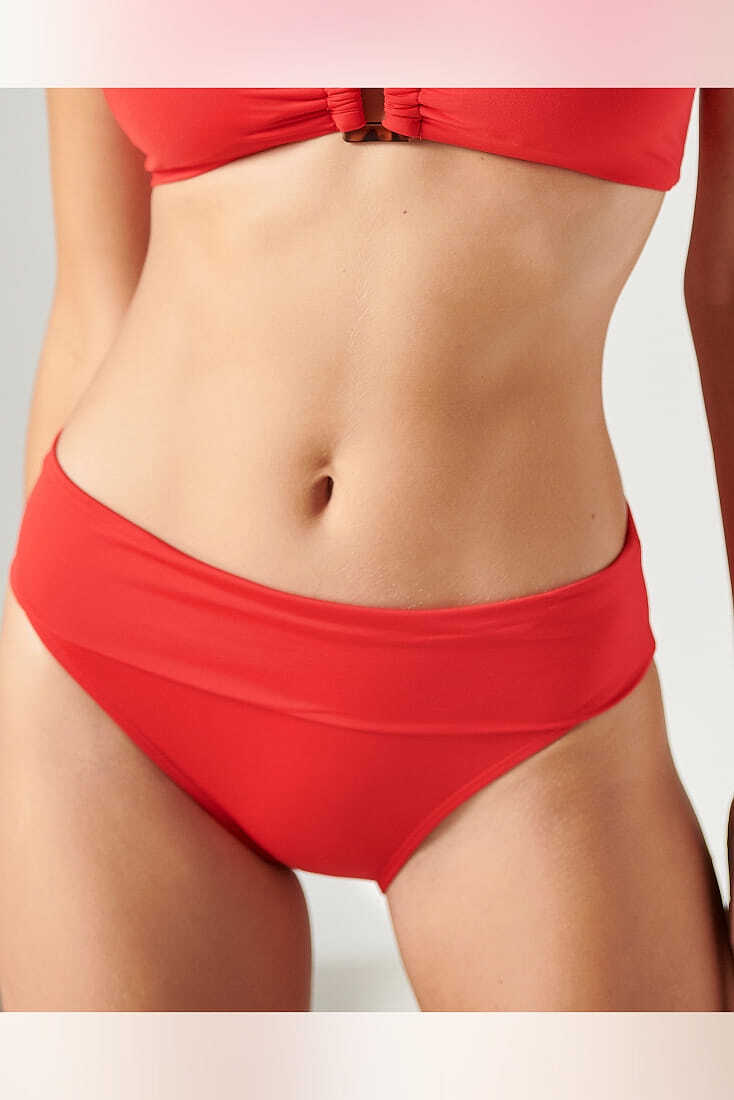 SOLIDS ΓΥΝΑΙΚΕΙΟ ΜΑΓΙΟ BIKINI SLIP ΨΗΛΟΜΕΣΟ ΜΕ ΜΠΑΣΚΑ ΜΟΝΟΧΡΩΜΟ