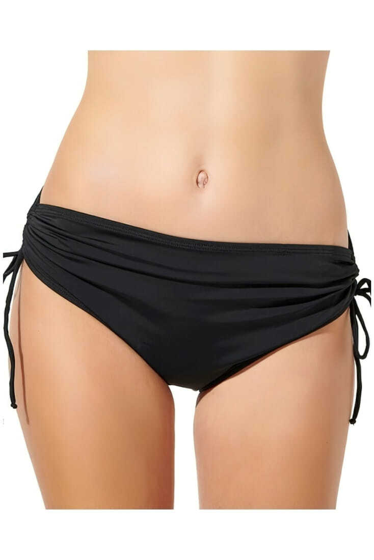 SOLIDS ΓΥΝΑΙΚΕΙΟ ΜΑΓΙΟ BIKINI SLIP ΜΟΝΟΧΡΩΜΟ ΟΛΟΚΛΗΡΟ ΜΕ ΣΟΥΡΑ ΠΟΥ ΑΥΞΟΜΕΙΩΝΕΙ ΣΤΟ ΠΛΑΙ