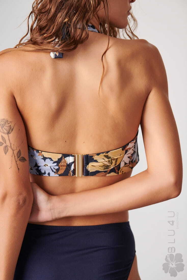 FLEUR ΓΥΝΑΙΚΕΙΟ ΜΑΓΙΟ BIKINI TOP CUP D ΜΕ FLORAL ΤΥΠΩΜΑ ΕΝΙΣΧΥΣΗ ΚΑΙ ΜΠΑΝΕΛΑ