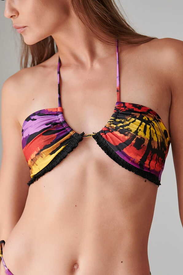 MIDNIGHT BATIK ΓΥΝΑΙΚΕΙΟ ΜΑΓΙΟ ΑΝΑΠΟΔΟ BIKINI TOP STRAPLESS ΜΕ ΤΥΠΩΜΑ ΚΙ ΑΠΟΣΠΩΜΕΝΗ ΕΝΙΣΧΥΣΗ