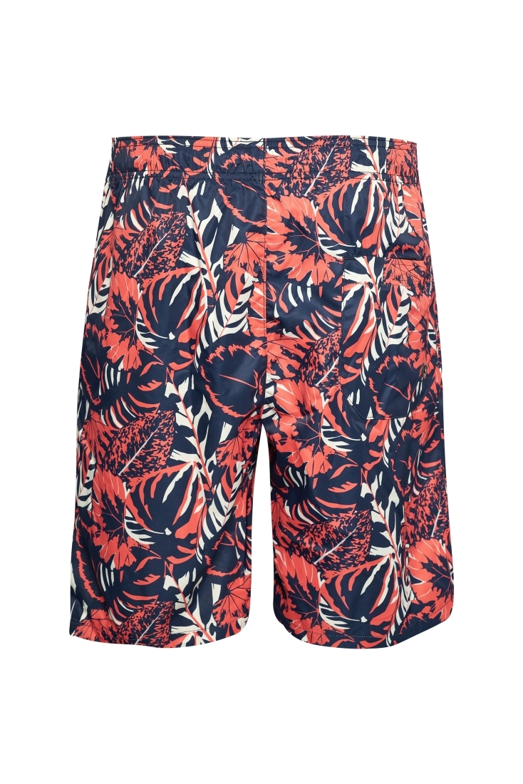 BORA BORA ΑΝΔΡΙΚΟ ΜΑΓΙΟ ΒΕΡΜΟΥΔΑ ΣΤΟ ΓΟΝΑΤΟ ΜΕ TROPICAL ΤΥΠΩΜΑ ΤΣΕΠΕΣ ΚΑΙ ΚΟΡΔΟΝΙ ΜΕΣΗΣ