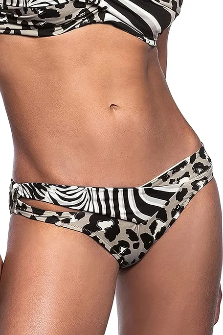 MUST HAVES ΓΥΝΑΙΚΕΙΟ ΜΑΓΙΟ BIKINI SLIP ANIMAL ΤΥΠΩΜΑ ΜΕΣΑΙΑΣ ΠΙΣΩ ΚΑΛΥΨΗΣ