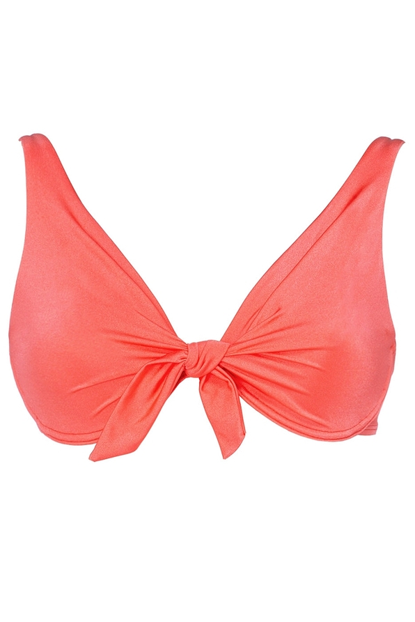 FASHION SOLIDS ΓΥΝΑΙΚΕΙΟ ΜΑΓΙΟ BIKINI TOP ΜΟΝΟΧΡΩΜΟ ΓΥΑΛΙΣΤΕΡΟ CUP D ΜΕ ΡΥΘΜΙΖΟΜΕΝΕΣ ΤΙΡΑΝΤΕΣ ΜΠΑΝΕΛΑ ΧΩΡΙΣ ΕΝΙΣΧΥΣΗ