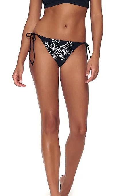 ΓΥΝΑΙΚΕΙΟ ΜΑΓΙΟ BIKINI SLIP BRAZIL ΜΕ ΚΟΡΔΟΝΙΑ ΜΙΚΡΗΣ ΠΙΣΩ ΚΑΛΥΨΗΣ-BLACK AND WHITE ADDICTION