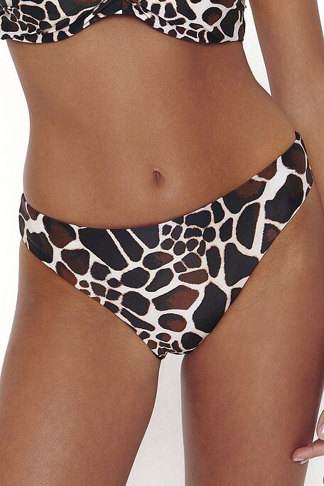 WOMAN BIKINI BOTTOM ANIMAL PRINT MODERATE BACK COVERAGE-OUT OF AFRICA