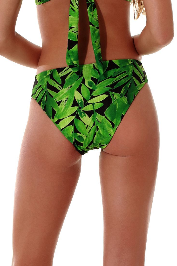 ΓΥΝΑΙΚΕΙΟ ΜΑΓΙΟ BIKINI SLIP ΜΕ ΑΝΟΙΓΜΑ ΣΤΟ ΠΛΑΙ ΜΕΣΑΙΑΣ ΠΙΣΩ ΚΑΛΥΨΗΣ ΚΑΙ TROPICAL ΤΥΠΩΜΑ-GREEN PARTY
