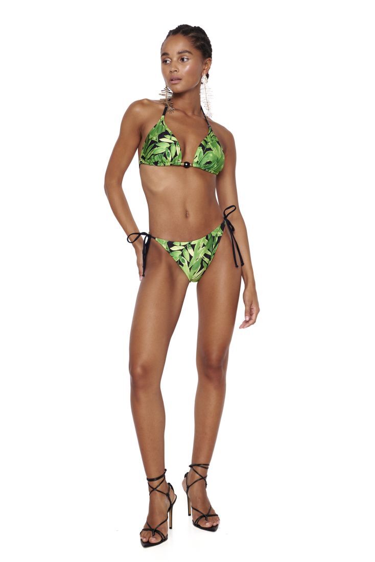 ΓΥΝΑΙΚΕΙΟ ΜΑΓΙΟ BIKINI TOP ΤΡΙΓΩΝΟ CUP B-C ΧΩΡΙΣ ΜΠΑΝΕΛΑ ΜΕ ΚΟΡΔΟΝΙΑ ΑΠΟΣΠΩΜΕΝΗ ΕΝΙΣΧΥΣΗ & TROPICAL ΤΥΠΩΜΑ-GREEN PARTY