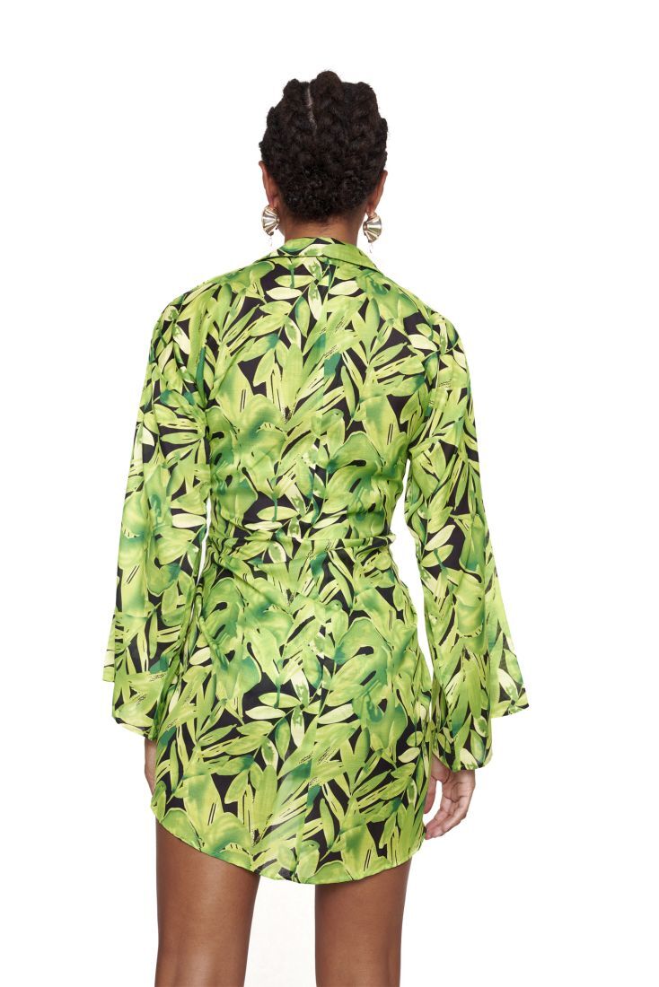 ΓΥΝΑΙΚΕΙΟ ΚΑΦΤΑΝΙ ΚΙΜΟΝΟ TROPICAL ΤΥΠΩΜΑ-GREEN PARTY