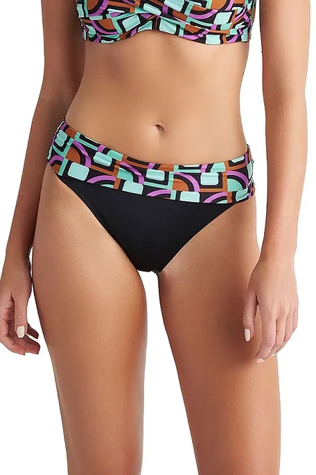 ΓΥΝΑΙΚΕΙΟ ΜΑΓΙΟ BIKINI SLIP ΜΕ ΜΠΑΣΚΑ ΜΕΣΑΙΑΣ ΠΙΣΩ ΚΑΛΥΨΗΣ ΓΕΩΜΕΤΡΙΚΟ ΤΥΠΩΜΑ-TRIVIA