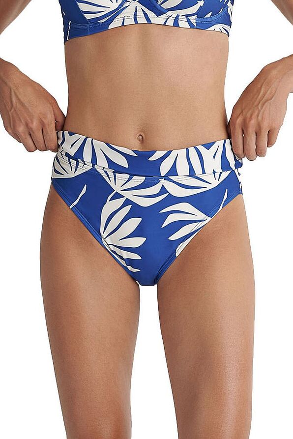 ΓΥΝΑΙΚΕΙΟ ΜΑΓΙΟ BIKINI SLIP ΨΗΛΟΜΕΣΟ ΜΕ ΜΠΑΣΚΑ TROPICAL ΤΥΠΩΜΑ-COCO LEAF