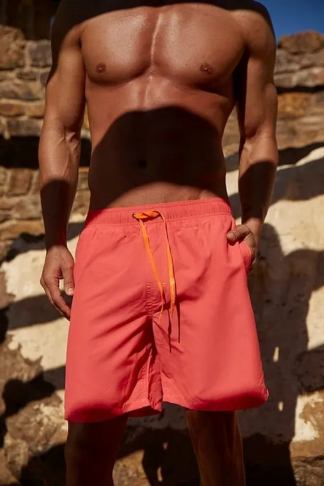 ΑΝΔΡΙΚΟ ΜΟΝΟΧΡΩΜΟ ΜΑΓΙΟ ΒΕΡΜΟΥΔΑ ΣΤΟ ΓΟΝΑΤΟ ΜΕ ΤΣΕΠΕΣ ΚΑΙ ΚΟΡΔΟΝΙ ΜΕΣΗΣ-SOLIDS