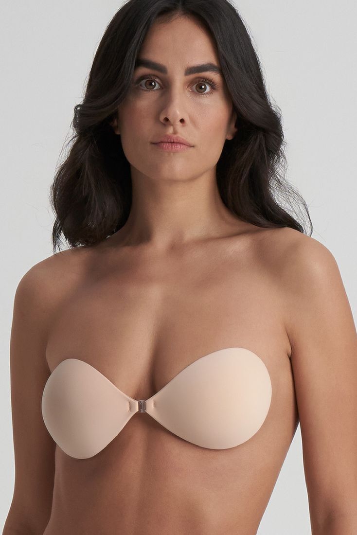 BYE BRA ΥΠΟΑΛΛΕΡΓΙΚΟ ΑΥΤΟΚΟΛΛΗΤΟ STRAPLESS ΣΟΥΤΙΕΝ ΑΟΡΑΤΟ ΜΕ ΜΠΡΟΣΤΙΝΟ ΚΟΥΜΠΩΜΑ-INVISIBLE