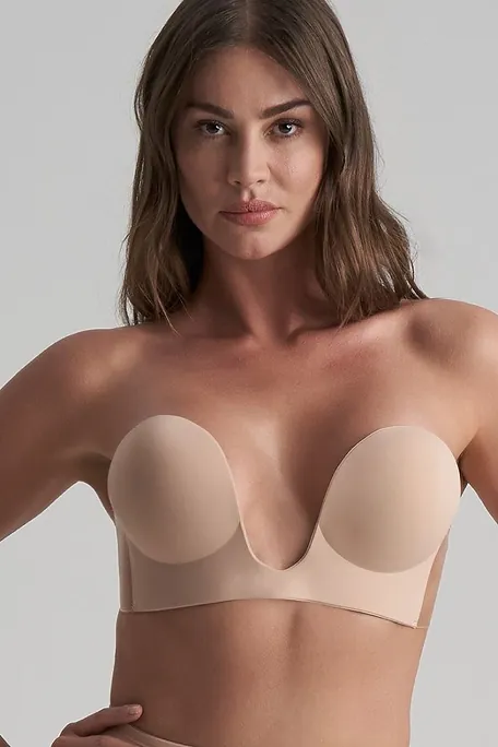 BYE BRA ΥΠΟΑΛΛΕΡΓΙΚΟ STRAPLESS ΑΟΡΑΤΟ ΣΟΥΤΙΕΝ ΑΥΤΟΚΟΛΛΗΤΟ ΧΩΡΙΣ ΠΛΑΤΗ ΓΙΑ ΧΑΜΗΛΟ ΝΤΕΚΟΛΤΕ-SEAMLESS U-STYLE