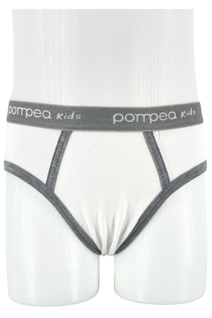 POMPEA - ΑΓΟΡΙΣΤΙΚΟ ΒΑΜΒΑΚΕΡΟ ΣΛΙΠ ΜΕ ΕΞΩΤΕΡΙΚΟ ΛΑΣΤΙΧΟ ΚΑΙ ΔΙΧΡΩΜΙΑ