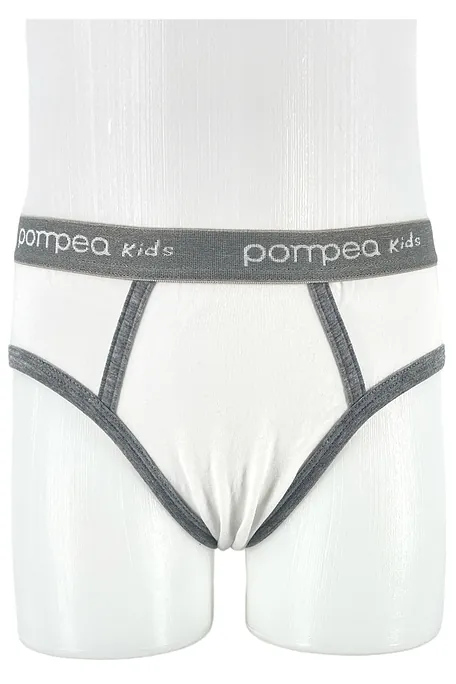 POMPEA - ΑΓΟΡΙΣΤΙΚΟ ΒΑΜΒΑΚΕΡΟ ΣΛΙΠ ΜΕ ΕΞΩΤΕΡΙΚΟ ΛΑΣΤΙΧΟ ΚΑΙ ΔΙΧΡΩΜΙΑ