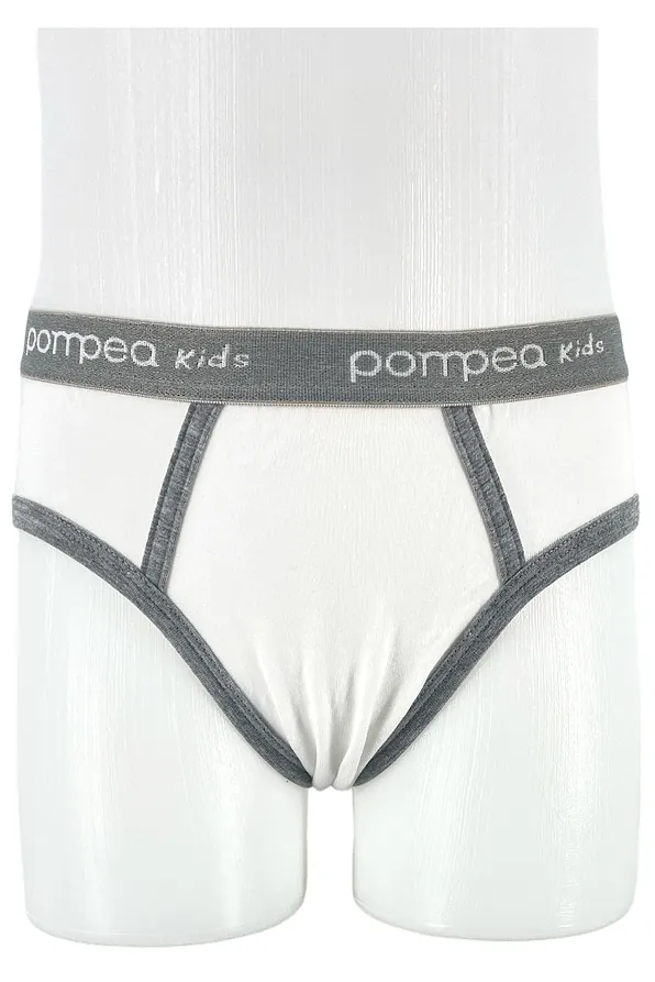 POMPEA - ΑΓΟΡΙΣΤΙΚΟ ΒΑΜΒΑΚΕΡΟ ΣΛΙΠ ΜΕ ΕΞΩΤΕΡΙΚΟ ΛΑΣΤΙΧΟ ΚΑΙ ΔΙΧΡΩΜΙΑ