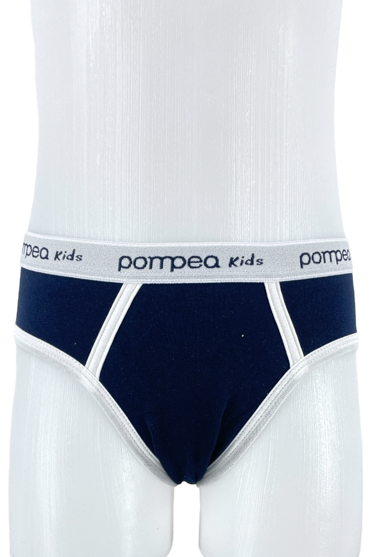 POMPEA - ΑΓΟΡΙΣΤΙΚΟ ΒΑΜΒΑΚΕΡΟ ΣΛΙΠ ΜΕ ΕΞΩΤΕΡΙΚΟ ΛΑΣΤΙΧΟ ΚΑΙ ΔΙΧΡΩΜΙΑ