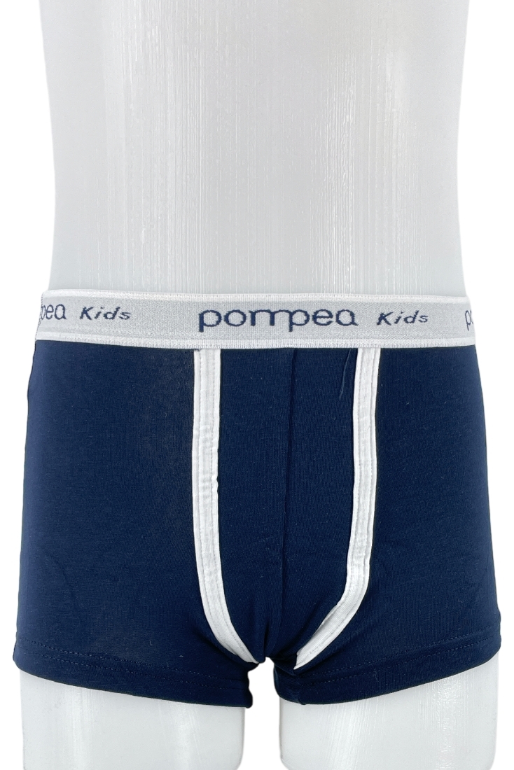 POMPEA - ΑΓΟΡΙΣΤΙΚΟ ΒΑΜΒΑΚΕΡΟ BOXER ΜΕ ΕΞΩΤΕΡΙΚΟ ΛΑΣΤΙΧΟ & ΔΙΧΡΩΜΙΑ