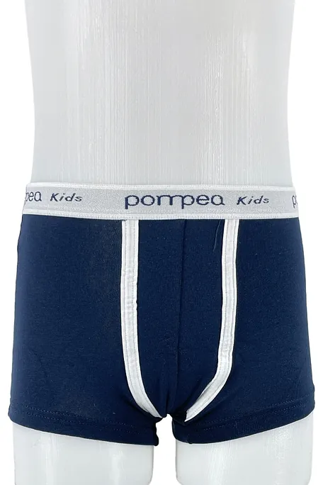 POMPEA - ΑΓΟΡΙΣΤΙΚΟ ΒΑΜΒΑΚΕΡΟ BOXER ΜΕ ΕΞΩΤΕΡΙΚΟ ΛΑΣΤΙΧΟ & ΔΙΧΡΩΜΙΑ